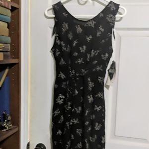 Thin black summer dress
